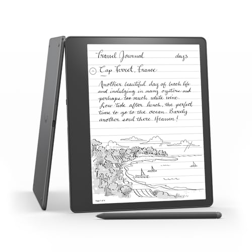 ⚡ BLITZDEAL (-45%) Zertifiziert und generalüberholt Kindle Scribe, der erste Kindle mit Schreibfunktion, mit 10,2-Zoll-Paperwhite-Display mit 300 ppi, mit Premium-Eingabestift | 16 GB