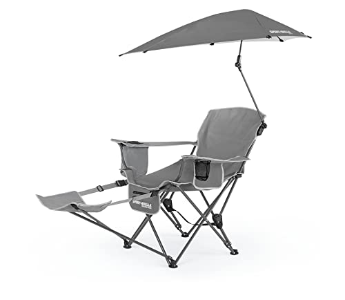 Sport-Brella Reclining Camping/Beach Chair with Clamp-On Sun Shade For $41.90