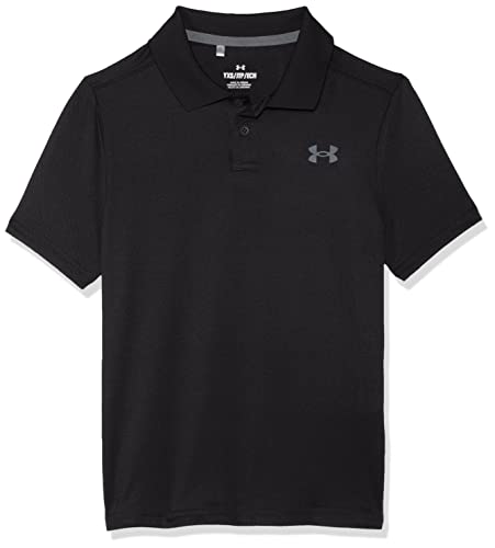 Under Armour Boys Performance Polo, (001) Black / / Pitch Gray, X-Large