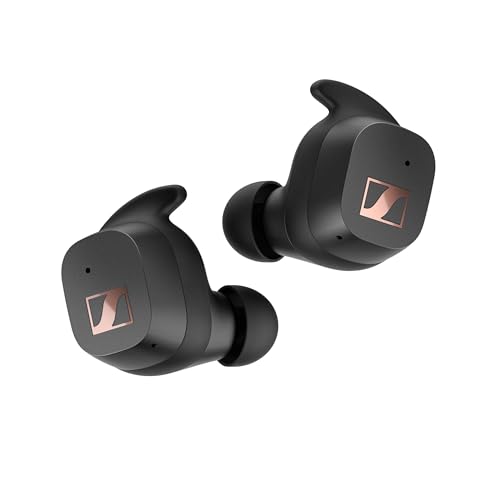 (-38%) Sennheiser Sport True Wireless Ohrhörer – Bluetooth-In-Ear-Ohrhörer für einen sportlichen Lebensstil, Musikhören und Telefonieren mit Adaptable Acoustics-Funktion und Noise Cancellation, Schwarz