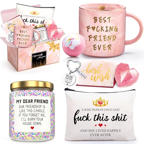 Birthday Gifts for Women Best Friends Friendship Gifts for Women Funny Gifts for Female BFF Female Bestfriend Bestie Scent Candles Coffee Mug Gifts for Friends Her Sister