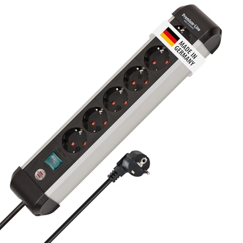 (-53%) Brennenstuhl Premium-Alu-Line Steckdosenleiste 6-Fach, 3m