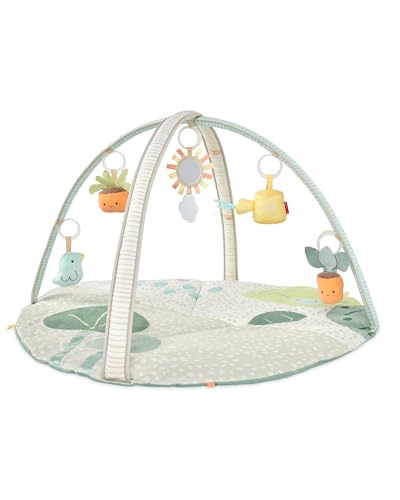Skip Hop Tummy Time Mat, 3-in-1 Activity Baby Play Gym, Age 0-2y, Garden Oasis, Green Multi : Baby