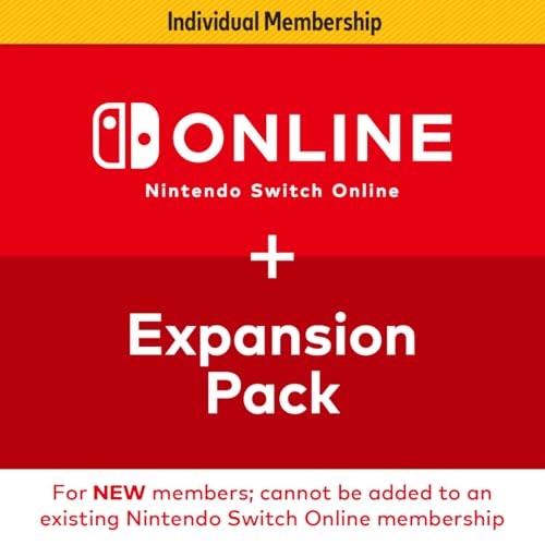 Nintendo Switch Online + Expansion Pack 12-month Individual Membership – [Digital Code]