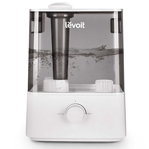 LEVOIT Classic300 Ultrasonic Top Fill Humidifier, Extra Large 6L Tank Last 60-Hour - Super Quiet, Easy to Use and Clean,
