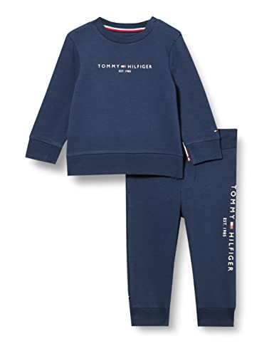 (-46%) Tommy Hilfiger Baby Jogginganzug Stretch, Blau (Twilight Navy), 0-3 Monate