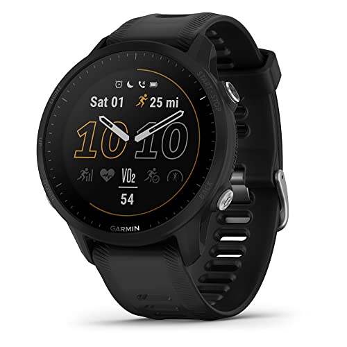 Garmin Forerunner 265S Running Smartwatch, Colorful AMOLED Display, Training Metrics and Recovery Insights, Light Pink and Powder Gray (Renewed)