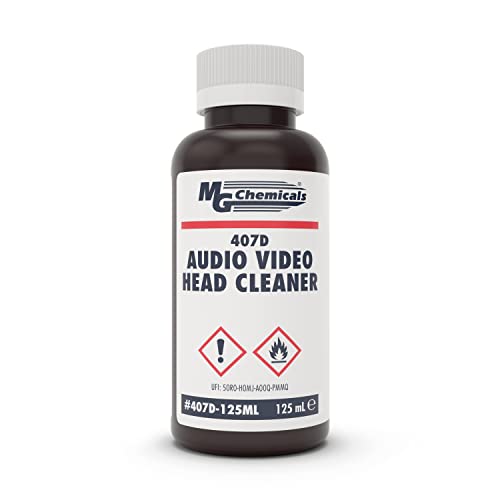 MG Chemicals 407D Audio/Video Head Cleaner, 125 mL Liquid Bottle (407D-125ML)