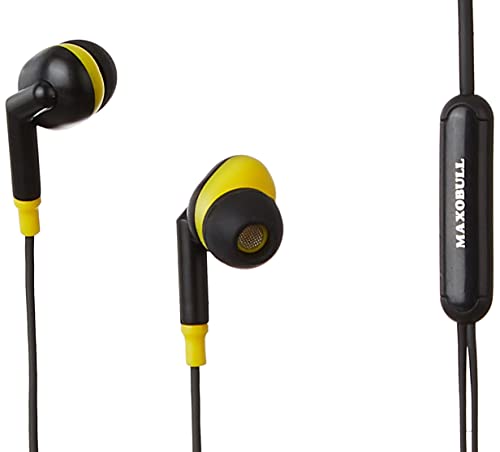 MAXOBULL Storm-X in-Ear Wired Earphones with Mic in line Remote Control, Tangle Free, Extra Bass & Powerful HD Sound with Passive Noise Cancellation 3