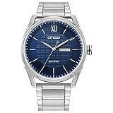 Quality Dress Watch — Citizen Eco-Drive (Stainless Steel, Date)