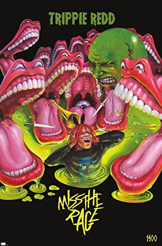 Trends International Trippie Redd - Miss the Rage Wall Poster, 22.375" x 34", Unframed Version