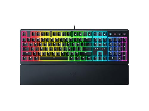 Razer Ornata V3 - Flache Mecha-Membran-Gaming Tastatur - Hybrid Mecha-Membran-Switches - Magnetische Soft-Touch-Handballenauflage - QWERTY US-Layout | Schwarz