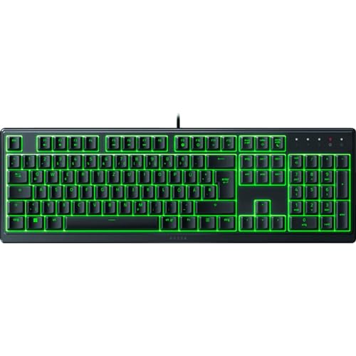 Razer Ornata V3 X - Flache Membran-Tastatur mit Chroma RGB (Lautlose Membran-Switches, Ergonomische Handballenauflage, Tastenkappen Anti-UV-Beschichtung) QWERTZ
