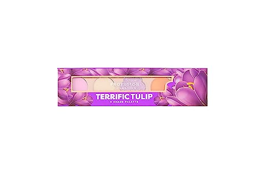 Profusion Cosmetics Blooming Hues 5 Shade Eye Shadow Pallete - Terrific Tulip (4.55 g)