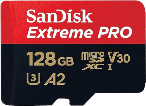 Sandisk SDSQXCD-128G-GN6MA Extreme Pro Microsdxc 128gb+sd Flsh Adapter 200mb/s 90mb/s A2 C10 V30 U
