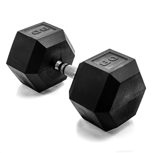CAP Barbell 80 LB Coated Hex Dumbbell Weight