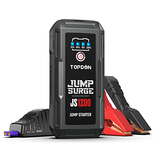 JS3000 12V 3000A Battery Booster Jump Starter Pack for Up to 9L Gas/ 7L Diesel Engines, Portable Car Battery Charger with Handle Jumper Cable and EVA Protection Case