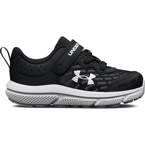 Under Armour Boys' Infant Assert 10 Alternate Closure, (001) Black/White/White, 9K, US