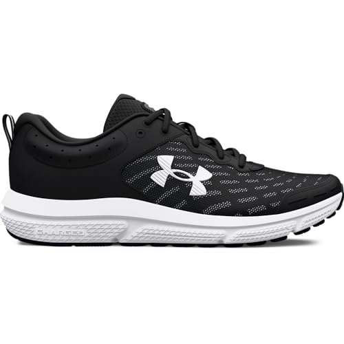 Under Armour Men's Charged Assert 10, (001) Black/Black/White, 9.5, US