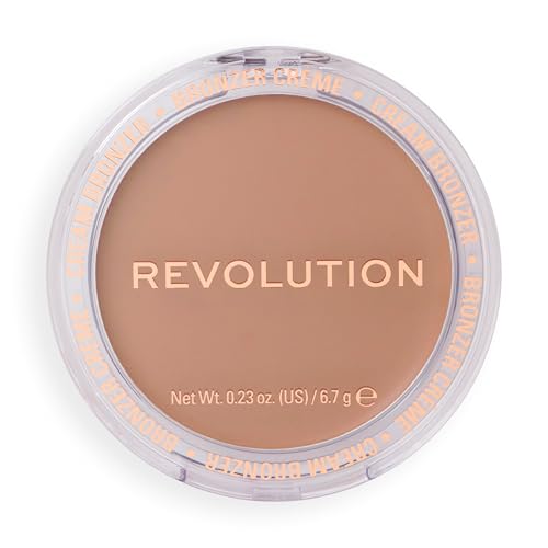 Revolution, Ultra Cream Face Bronzer, Buildable & Blendable Cream Contour, Vegan & Cruelty-Free, Light, 0.24 oz