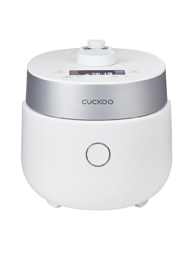 CUCKOO Twin Pressure Rice Cooker 3-Cup Uncooked / 6-Cup Cooked with Induction Heating Technology, 15 Menu Modes with Voice Guide, Small Rice Maker Multi-Cooker & Pressure Cooker (CRP-MHTR0309FW)