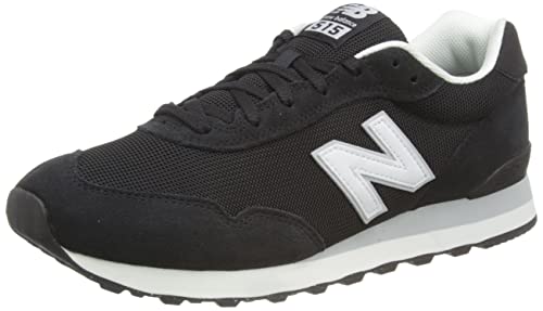 New Balance Men's 515 V3 Sneaker, Black/White/Aluminum Grey, 12