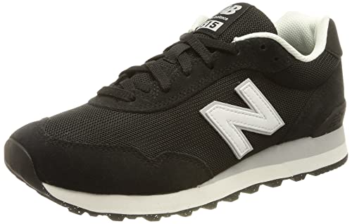 New Balance Women's 515 V3 Sneaker, Black/White/Aluminum Grey, 8.5