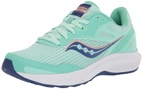Saucony Women's Cohesion 16 Sneaker, Atmos/Lapis, 8