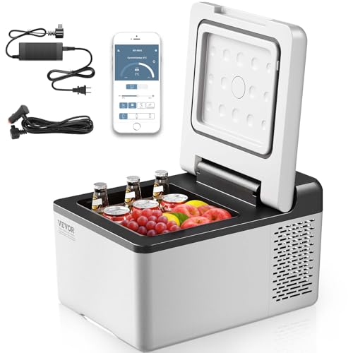 VEVOR 10 Quart 12 Volt Portable Mini Freezer Car Compressor Fridge Cooler