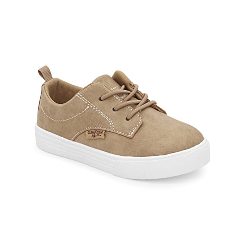 OshKosh B'Gosh Boy's Putney Oxford Sneaker, Tan, 8 Toddler