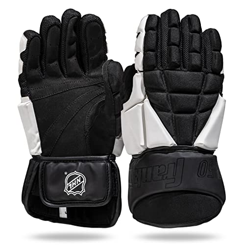 Franklin Sports NHL Street Hockey Gloves - Senior Lightweight Outdoor Roller + Street Hockey Gloves - 12" Inch Outdoor - Classic Fit - Senior Size