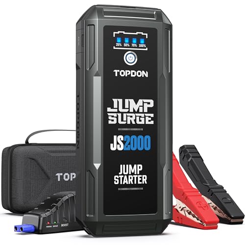 (-20%) TOPDON JS2000Pro Starthilfe Powerbank für PKW, 8L Benzin&6L Dieselmotoren