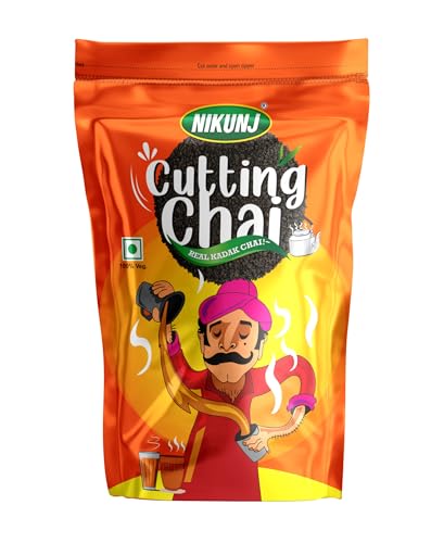 Cutting Chai, 1kg | Real Kadak Chai | Black Tea | Strong Blend - Rich Taste, basil