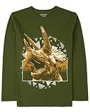 The Children's Place Boys Long Sleeve Graphic T-shirt Dino Graphic X-Large
