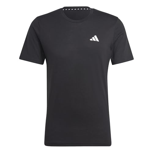 adidas Men's Essentials Feel Ready Training T-Shirt, Black/White, Medium
