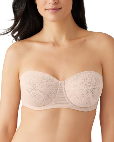 Wacoal Women's Visual Effects Strapless Minimizer Bra, Sand, 34G
