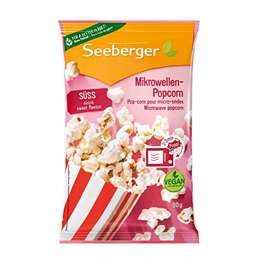 🔥 STARKER PREIS (-40%) Seeberger Mikrowellen-Popcorn süß mit Sonnenblumenöl (24 x 90 g)