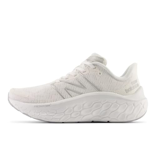 New Balance Women's Fresh Foam X Kaiha Road V1 Running Shoe, White/Quartz Grey/Silver Metalic, 7
