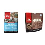 ORIJEN® Dry Cat Food, Grain Free, Premium, High Protein, Fresh & Raw Animal Ingredients, Six Fish, 12lb Freeze Dried Cat Treats, Regional Red, 1.25oz
