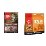 ORIJEN® Dry Cat Food, Grain Free, Premium, High Protein, Fresh & Raw Animal Ingredients, Regional Red, 12lb Freeze Dried Cat Treats, Original, 1.25oz