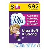Puffs Facial Ultra Soft Tissues, 8 Rectangle Boxes for only $9.55 shipped
