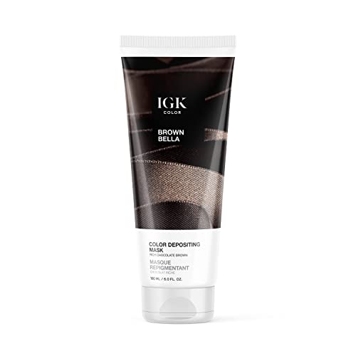 IGK Brown Bella Hair Gloss + Semi-Permanent Color Depositing Mask