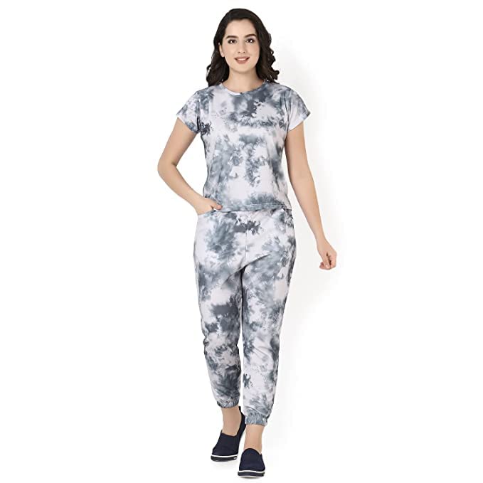 GRECIILOOKS Women's Cotton Blend Solid Co-Ord Set | Set Stylish | Festive | Travel | Half Sleeve Trendy Korean Summer Travel Outfit | Lightweight Two 