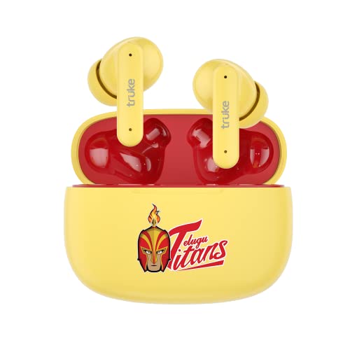 truke Air Buds Lite True Wireless in Ear Earbuds with 48 Hours Playtime, Gaming Mode, Enviornomental Noise Cancellation (ENC), Auto Play/Pause, AAC Co