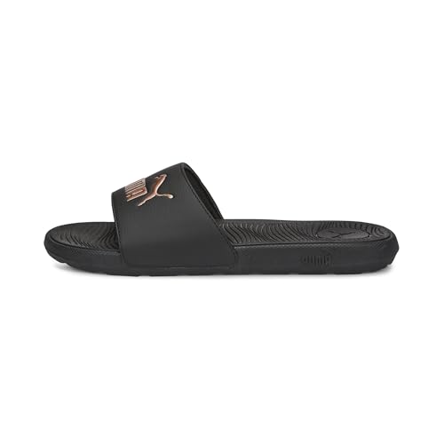 🔥 STARKER PREIS (-46%) Puma Cool Cat 2.0 Wns Slide Sandalen für Damen, Puma Schwarz-Roségold, 5 UK