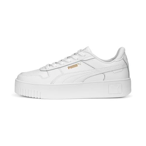 (-42%) PUMA Damen Carina Street Sneaker, White White Gold, 38 EU