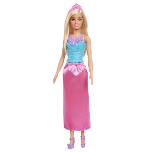 Barbie Dreamtopia Princess Doll (Blonde), Wearing Pink Skirt, Shoes and Tiara, Toy for Kids Ages 3 Years Old and Up