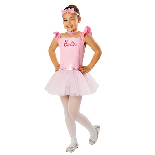 Rubies Barbie-Ballerina-Kinderkleid, Größe S (3–4 Jahre)