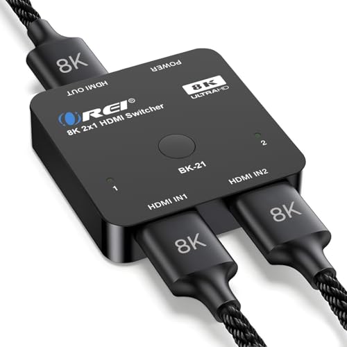 OREI 8K 2x1 HDMI Switch