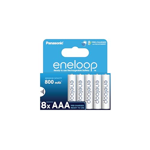 (-15%) eneloop - AAA Akkus Wiederaufladbar (8 Stück) - 800 mAh NiMH Batterien